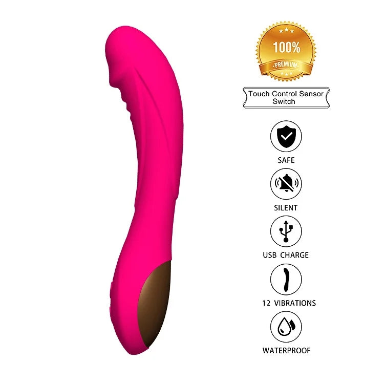 12 Frequecy Strong Shock Vibrating Dildo