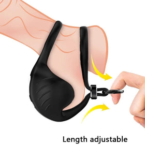 Adjustable Testicle Vibrator & Penis Ring