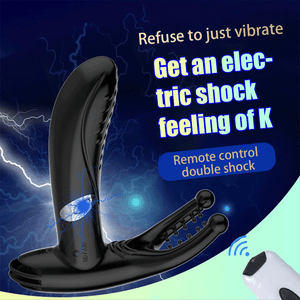 Electric Shock Anal Vibrator Male Prostate Massager Butt Plug