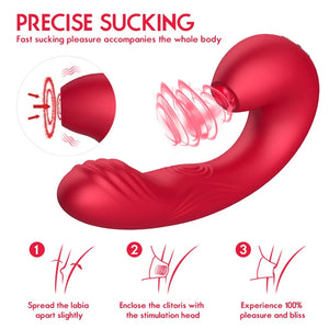Female sucking vibrator erotic massage masturbation device