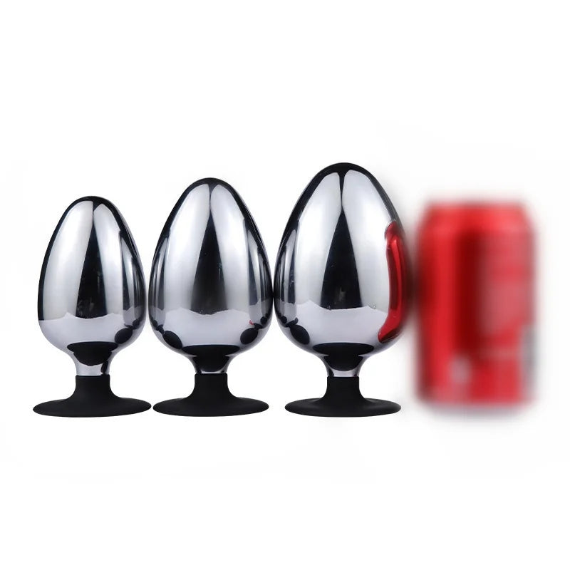 Stainless Steel Anal Plug Big Egg-shaped Anal Expander Sex Toy For Adu ZhenDuo Sex Shop Stainless Steel Anal Plug Big Egg-shaped Anal Expander Sex Toy For Adu ZhenDuo Sex Shop