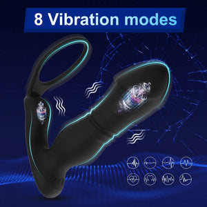 Tiger3 Generation：8-band Telescopic Vibration Remote Control Prostate Massager