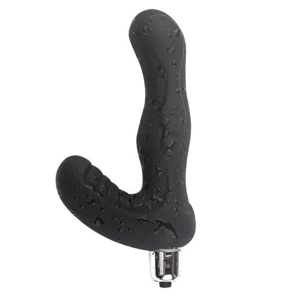Prostate Vibration Massager With Silicone Beads Inserted