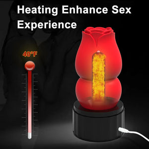 Male Rose Toy Heating Manual Masturbation Cup