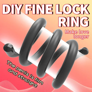 Diy 50cm Sponge Penis Lock Ring Adjustable Cock Ring