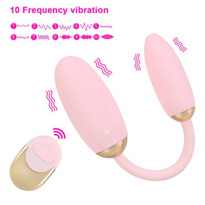 Double Head 10 Frequency Vibrating Eggs With Remote Control