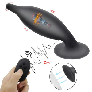 Remote Control Anal Plug Vibrator Prostate Massage G-spot Stimulator