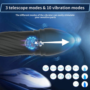 Telescopic Anal Vibrator Prostate Massager
