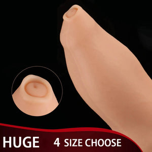 Liquid Silicone Soft XXL Huge Sea Lion Dildo with Suction Cup