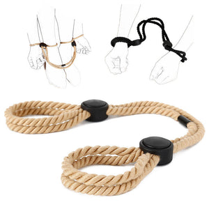 Cotton Rope Handcuffs Ankle Cuff BDSM Sex Restraints Bondage Fetish-ZhenDuo Sex Shop-ZhenDuo Sex Shop