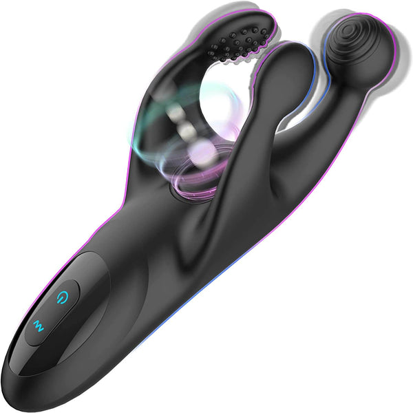 Trident Vibrating Male Masturbator Glans Vibrator Electric Penis Massager Stimulator-ZhenDuo Sex Shop-ZhenDuo Sex Shop