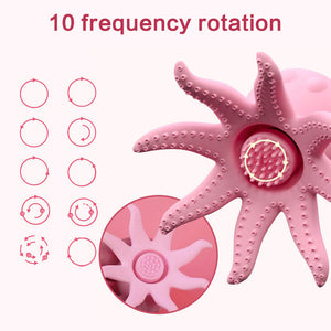 Octopus Vibrator Nipple Clitoris Stimulator Rotate 10 Speed Vibrating-ZhenDuo Sex Shop-ZhenDuo Sex Shop