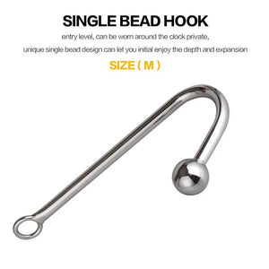 Stainless Steel Anal Hook Prostate Massager Butt Dilator Device