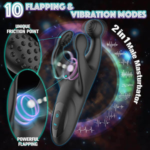 Trident Vibrating Male Masturbator Glans Vibrator Electric Penis Massager Stimulator-ZhenDuo Sex Shop-ZhenDuo Sex Shop