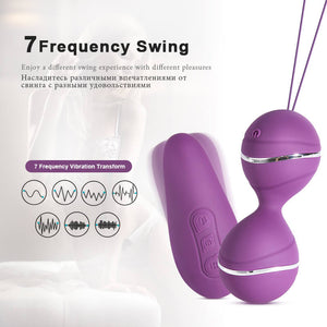 Hyman Wireless Masturbation Vibrating Geisha Kegel Ball with Remote Control