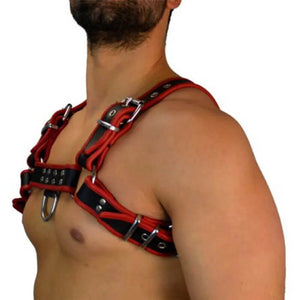 Fetish Faux Leather Chest Harness Men Adjustable Sexual Body Bondage Belts