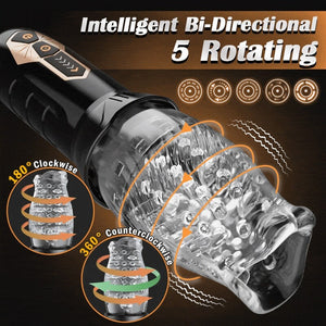 Belluci Automatic Electric Piston Rotating Masturbator with Vibration