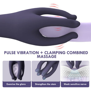 Penis Vibrator Massager Male Masturbator 10 Speed Vibrating Glans Stimulator Delay Trainer-ZhenDuo Sex Shop-ZhenDuo Sex Shop