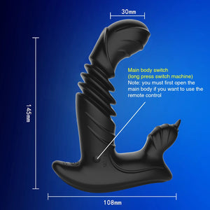 INS 20 Speed Double Shock Telescopic Prostate Massager