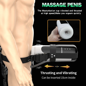 Waterproof Male Hands Free Wearable Masturbator Automatic Pocket Pussy Blowjob Machine-ZhenDuo Sex Shop-ZhenDuo Sex Shop