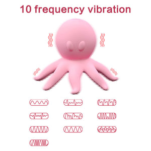 Octopus Vibrator Nipple Clitoris Stimulator Rotate 10 Speed Vibrating-ZhenDuo Sex Shop-ZhenDuo Sex Shop