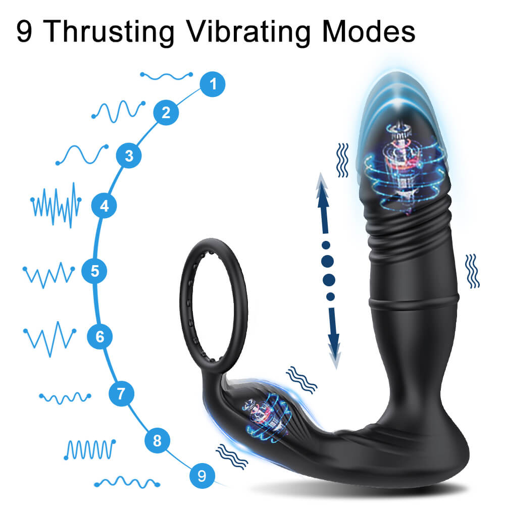 Wireless Remote Vibrating Thrusting Prostate Massager Stimulator Bluet ZhenDuo Sex Shop Wireless Remote Vibrating Thrusting Prostate Massager Stimulator Bluet ZhenDuo Sex Shop