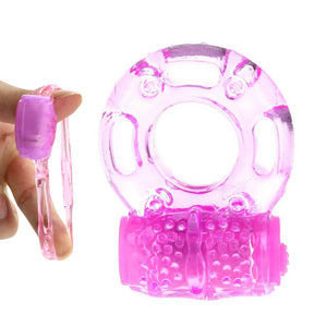 Vibrating Butterfly Cock Ring Clitoral Stimulator Penis Erection Enhance for Men-ZhenDuo Sex Shop-ZhenDuo Sex Shop