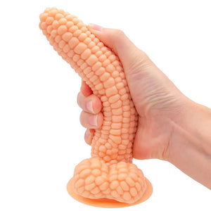 Silicone Corn Cob Dildo 6 Inch with Suction Cup Multiple Colors