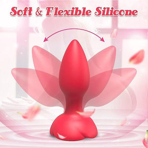Rose Anal Vibrator Remote Control Butt Plug-ZhenDuo Sex Shop-ZhenDuo Sex Shop