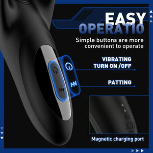 Trident Vibrating Male Masturbator Glans Vibrator Electric Penis Massager Stimulator-ZhenDuo Sex Shop-ZhenDuo Sex Shop