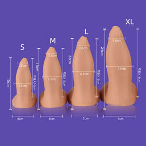 Liquid Silicone Soft XXL Huge Sea Lion Dildo with Suction Cup