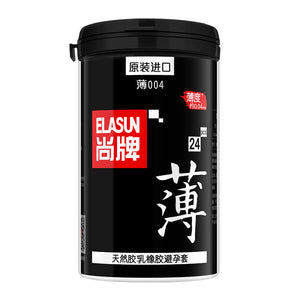 Elasun 004 Round Pack Natural Intimacy Ultra Thin Condom Lubricant Male Condoms 24pcs