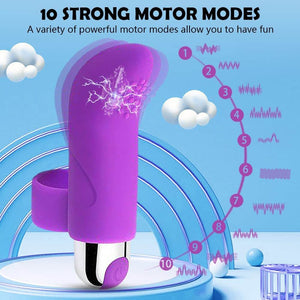 10 Speeds Finger Vibrator Clitoris Stimulation Silicone Toy Massage Vibrating Adult Sex Product-ZhenDuo Sex Shop-ZhenDuo Sex Shop