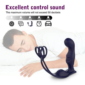 Remote Prostate Massager Joggling Vibrating with Penis Ring for Men-ZhenDuo Sex Shop-ZhenDuo Sex Shop