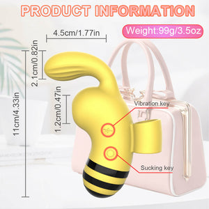 Powerful Vagina Sucking Bee Vibrator Clitoris Vacuum Stimulator Female Suction Vibrating Massager