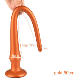 Long Buttplug Silicone Anal Plug BDSM Butt Plug-ZhenDuo Sex Shop-gold-50cm-ZhenDuo Sex Shop