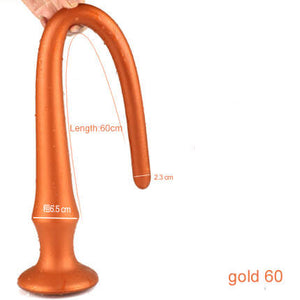 Long Buttplug Silicone Anal Plug BDSM Butt Plug-ZhenDuo Sex Shop-gold-60cm-ZhenDuo Sex Shop