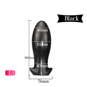 Dragon Egg Huge Butt Plug Anal Sex Toys Adult Buttplug-ZhenDuo Sex Shop-black-L-ZhenDuo Sex Shop