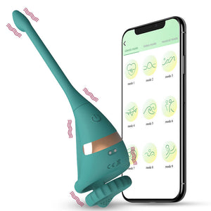 Dragon Knight Mobile Phone Remote Control Thrust Prostate Stimulator Testicle Massager Cockring-ZhenDuo Sex Shop-app control-green-ZhenDuo Sex Shop