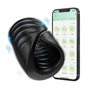 Male Penis Ring Masturbator Men's Vibrator Stimulator with APP Control Delay Cock Ring-ZhenDuo Sex Shop-black-ZhenDuo Sex Shop