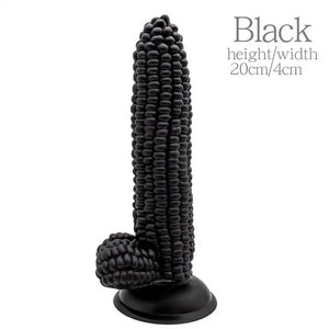 Silicone Corn Cob Dildo 6 Inch with Suction Cup Multiple Colors