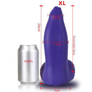 Liquid Silicone Soft XXL Huge Sea Lion Dildo with Suction Cup