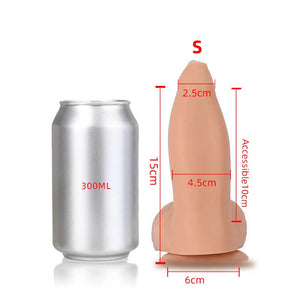 Liquid Silicone Soft XXL Huge Sea Lion Dildo with Suction Cup