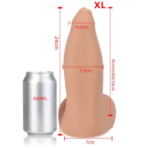 Liquid Silicone Soft XXL Huge Sea Lion Dildo with Suction Cup