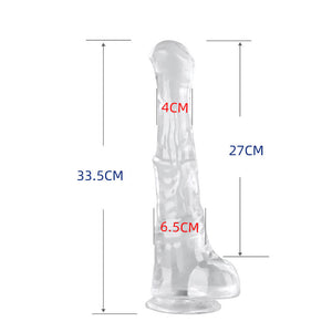 Transparent Silicone Super Huge Giant Horse Dildos Sex Toys for Women Men Gay-ZhenDuo Sex Shop-L-ZhenDuo Sex Shop