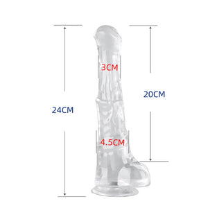 Transparent Silicone Super Huge Giant Horse Dildos Sex Toys for Women Men Gay-ZhenDuo Sex Shop-S-ZhenDuo Sex Shop