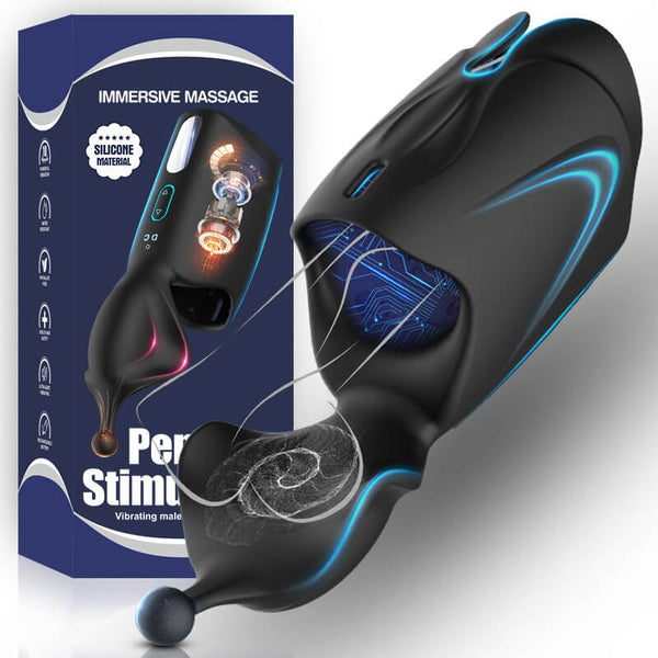 10 Vibrating Male Masturbator Penis Stimulator Dual Motor-masturbator-ZhenDuo Sex Shop-ZhenDuo Sex Shop