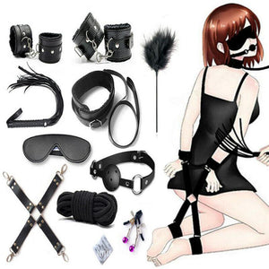 10Pcs/Set Whip Rope Neck Bondage Clip BDSM Toys-ZhenDuo Sex Shop