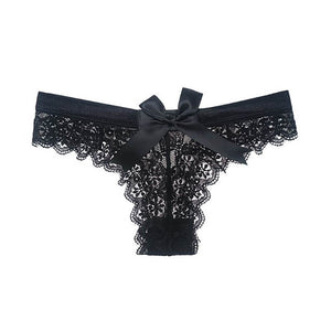 Butterfly Knot Hollowed Seductive Lace Low Waist Panties-ZhenDuo Sex Shop-black-S-ZhenDuo Sex Shop