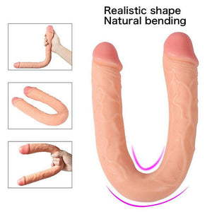18'' Big Silicone Realistic Double Ended Dildo-ZhenDuo Sex Shop